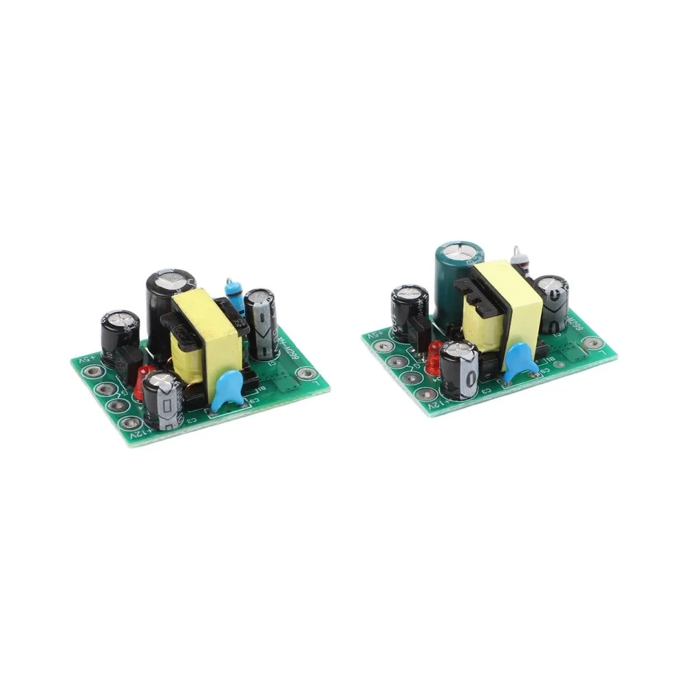 2pcs AC-DC Isolated Switching Power Supply Dual Output 5V 12V Converter Board For Electronic DIY Projects