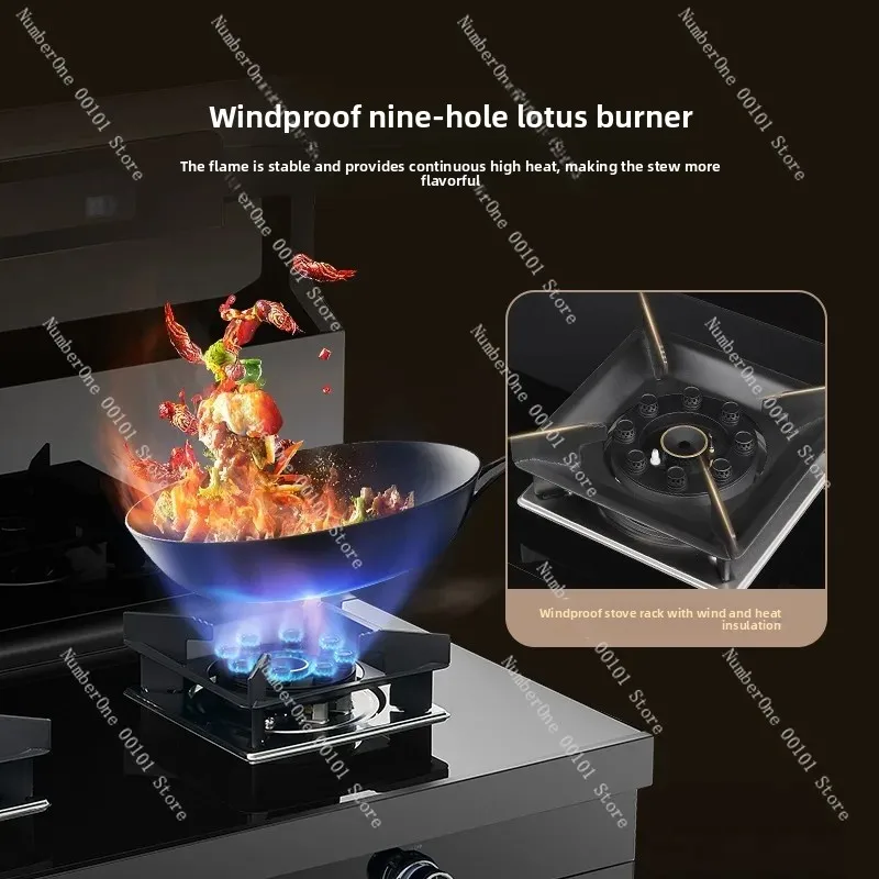 عاكس ذكي لسطح الموقد المتكامل، فرن بخاري منزلي مع شفاط المطبخ، نظام عادم سفلي لموقد الغاز #3