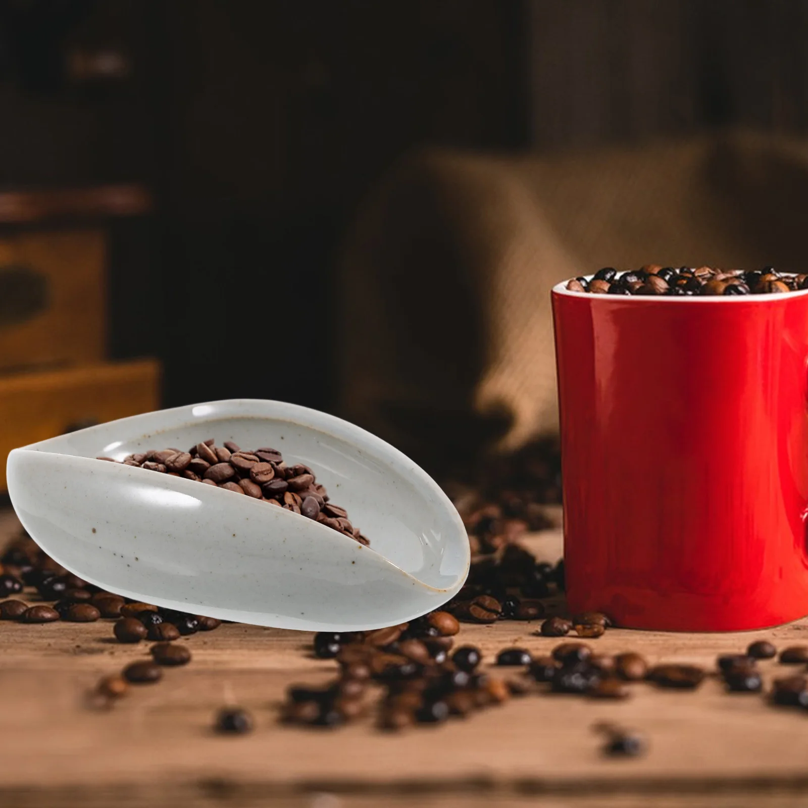 

Ceramic Coffee Dosing Tray Bean Weighing Cup Multifunctional Espresso Measuring Kitchen Tool Coffee Bean Dosing Cup