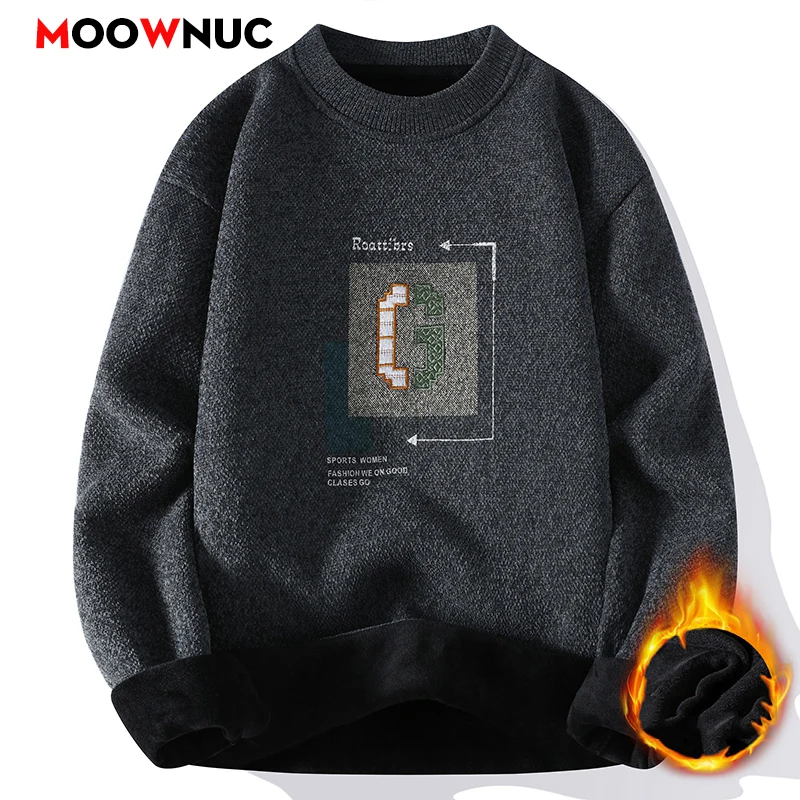 Spring Sweater For Men Pullovers Men\'s Clothing Casual Streetwear Men\'s Sweat-shirt Knit Autumn Fashion Hombre Warm Solid Male