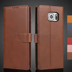 Wallet Flip Cover Leather Case for Samsung Galaxy S6 S6 edge plus Pu Leather Phone Bags protective Holster Fundas Coque