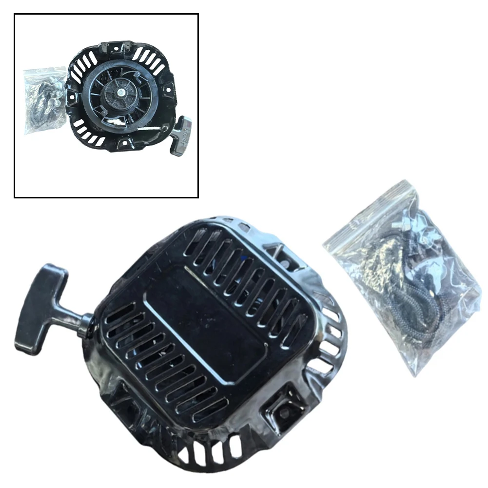 4.45 Inches Pull Start Assembly Recoil Starter Kit For Engines Lawn Mower Easy Installation Replacement Rope Included
