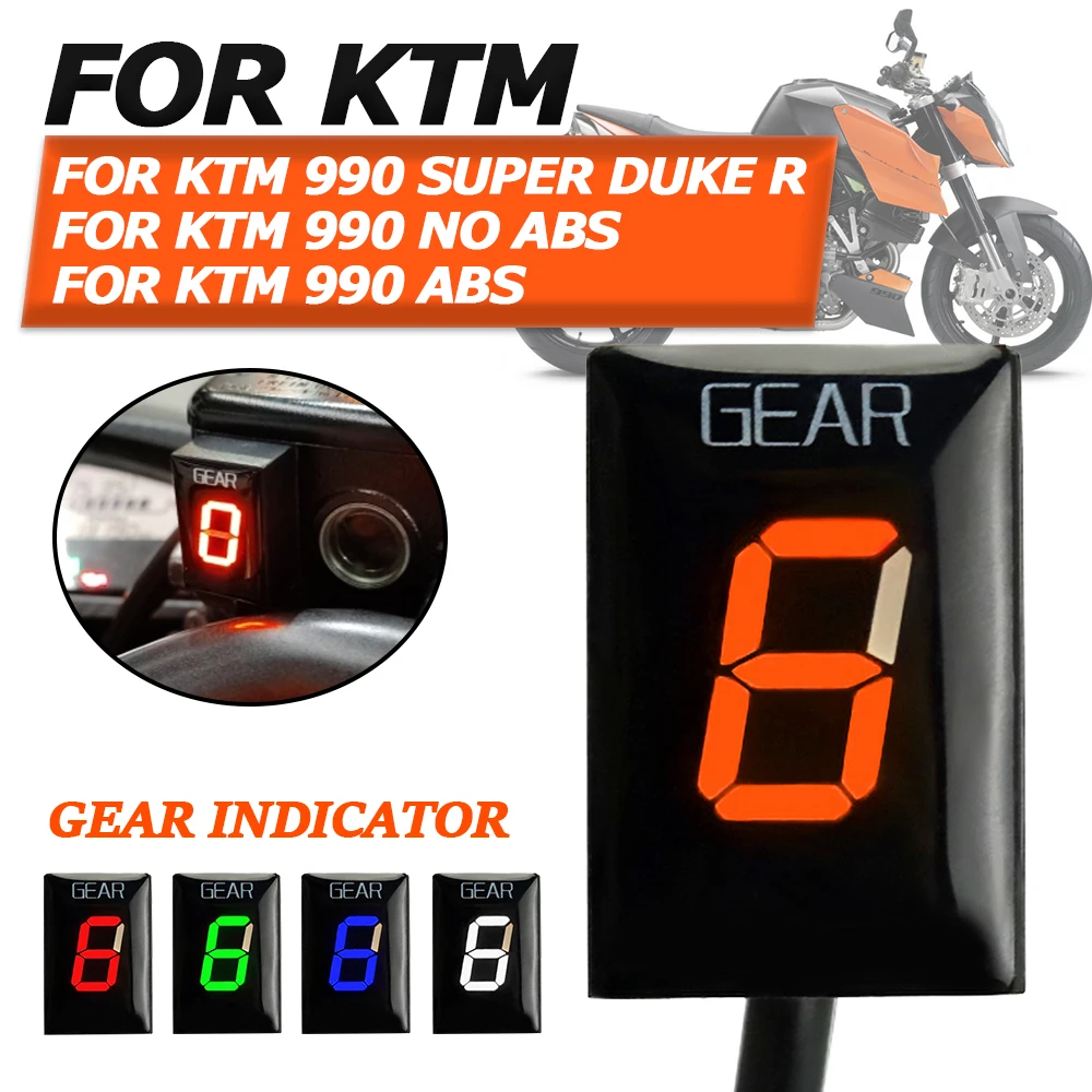 For KTM 990 Super Duke R 990R KTM990 Non ABS Motorcycle Accessories Gear Indicator Ecu Direct Mount 1-6 Speed Gear Display Parts