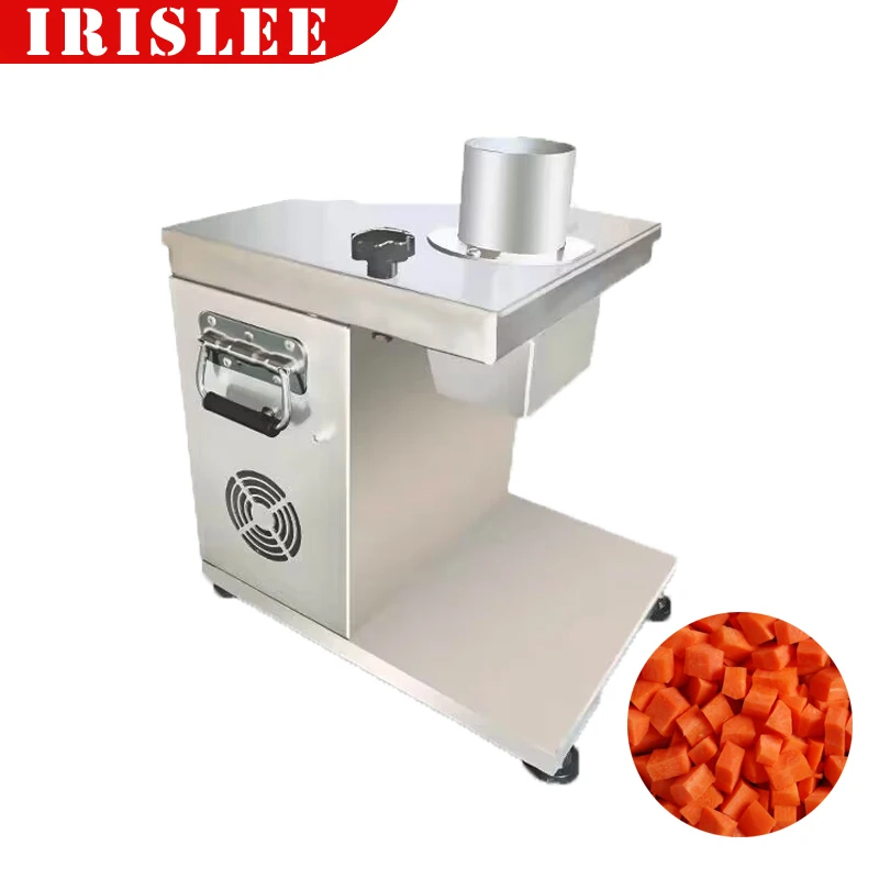 

220V Fruit Vegetable Dicing Machine Carrots Granulator Electric Cutting Potato Cucumber Cube Machine