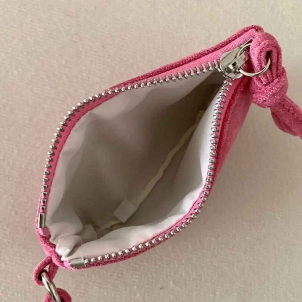 レオパード柄スエード小銭入れ財布リップスティックキーバッグ女性用ショルダーバッグポータブルミニ収納バッグトラベルネックバッグ