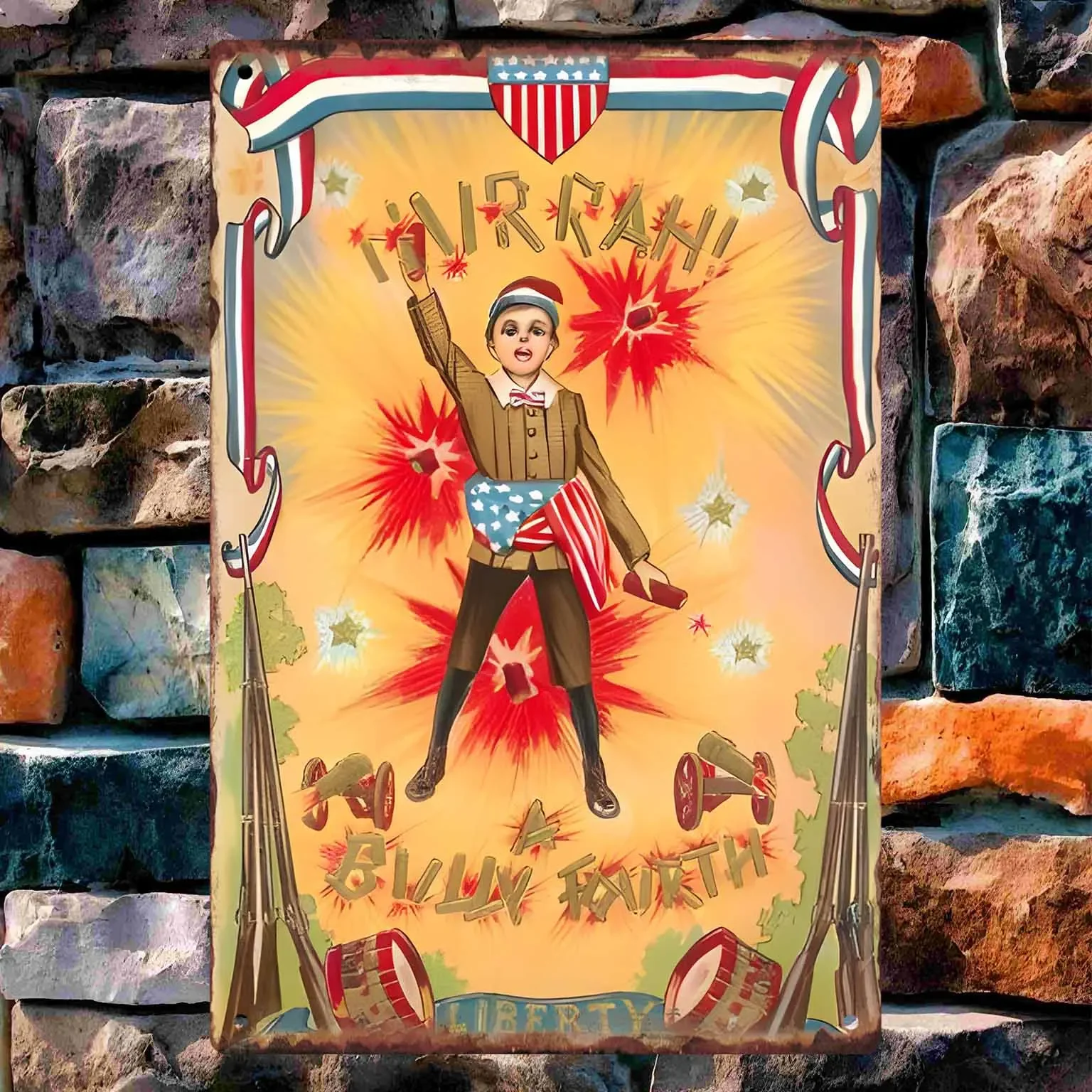 Vintage Metallschild Posterrahmen Café Bar Garage Wohnzimmer Küche Wandkunst Dekoration Plakette Geschenk Wandskulpturen