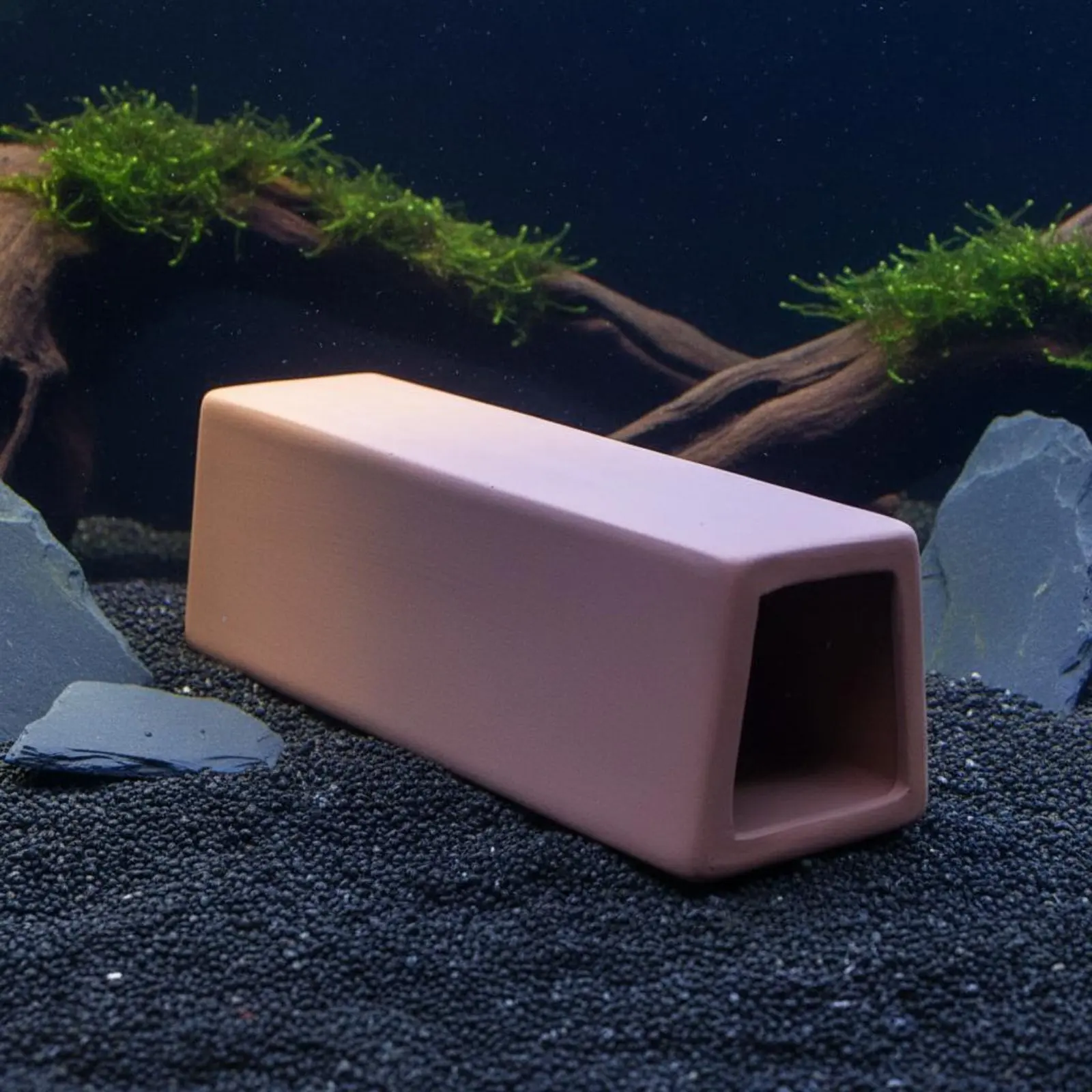 陶器製水生ペット繁殖用洞窟型安全容器