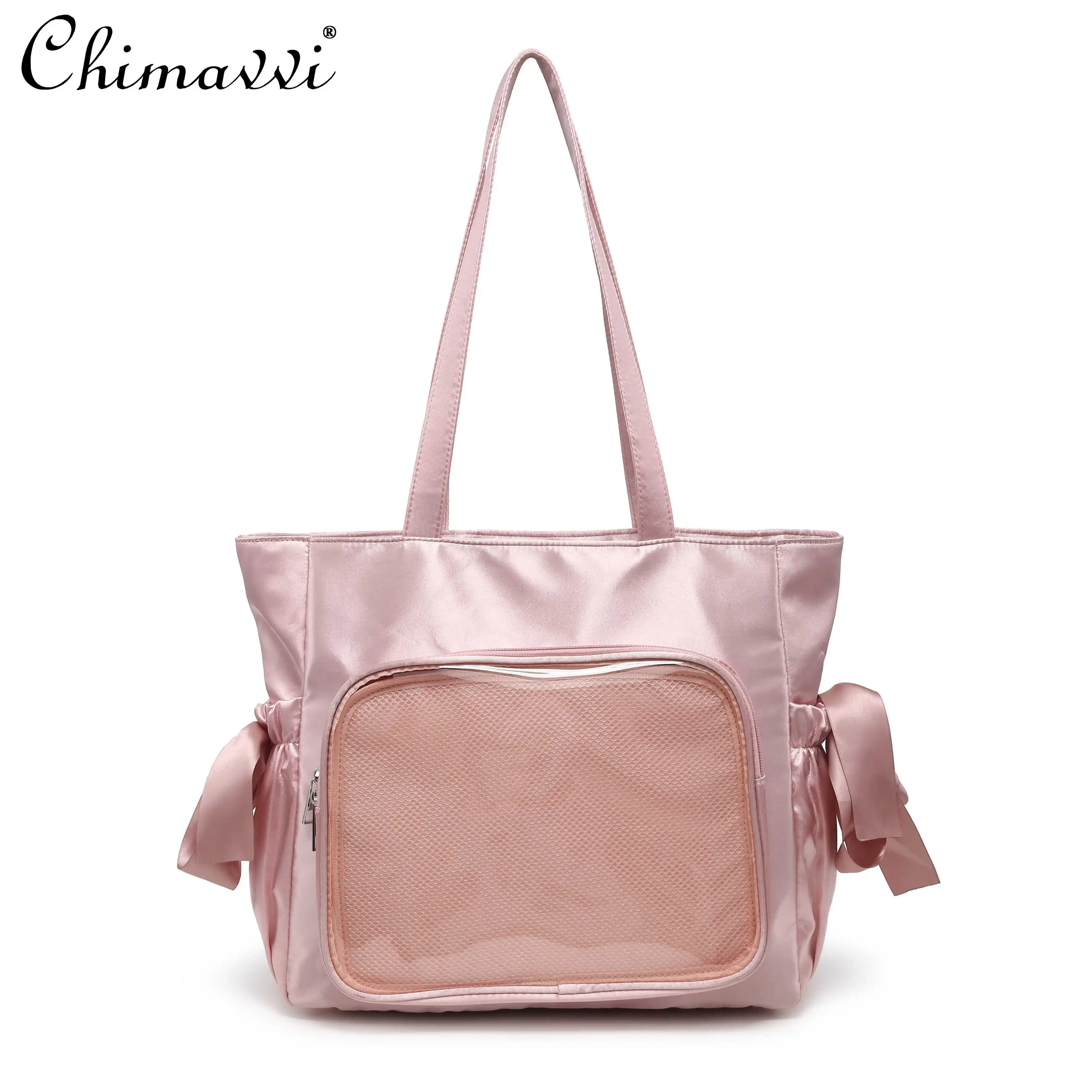 Original Satin Pain Bag Female Japanese Sweet Girl Fashion Large Capacity Tote Bag Two-dimensional Y2k Oblique Shoulder Bags