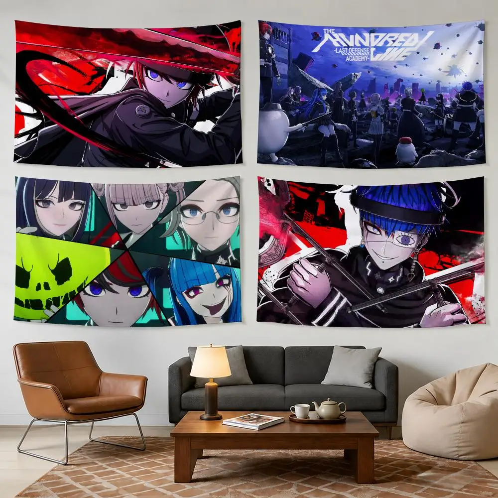 H-Hundred Line Last Defense Academy Tapestry Bedroom Living Room Bar Party House Home Dorm Interior Wall Decor Background Banner