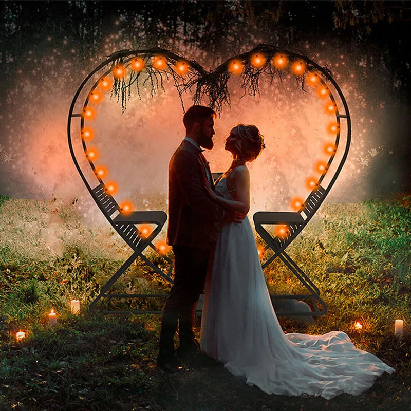 

Outdoor love table and chair milk tea shop cafe table and chair bar Internet celebrity photo clock in outdoor love bird's nest