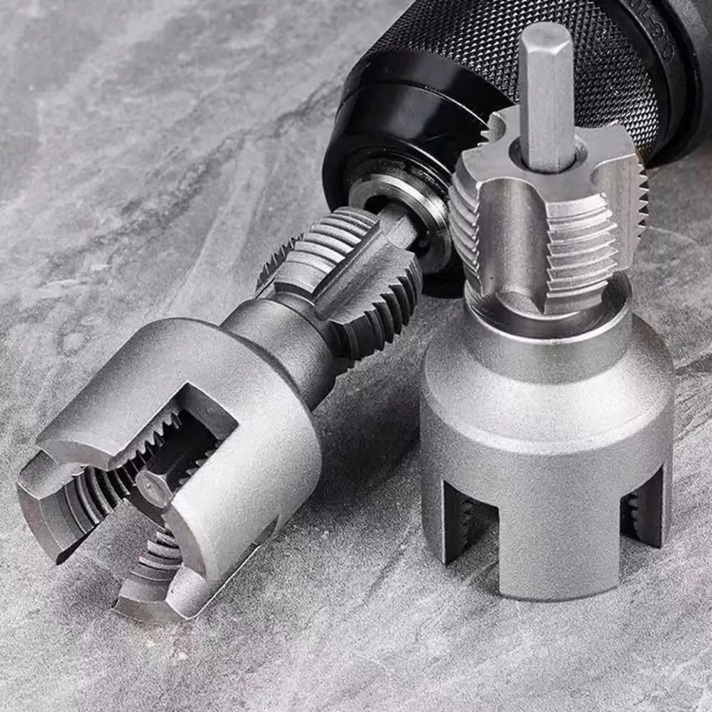 DN15 DN20 Pipe Threading Tool Hex Shank Die Internal External Threads 1/2&3/4 Water Pipes PPR PVC MPP Manganese Steel Detachable