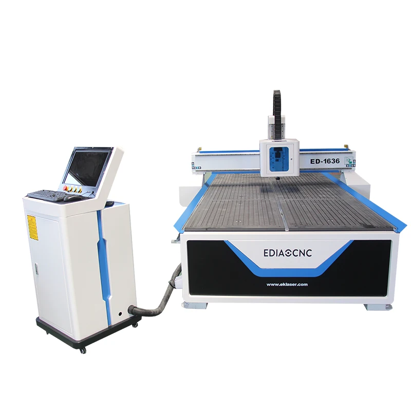 4*8ft Woodworking CNC Router Machine with Vacuum Table 4.5kw Spindle Rich Auto A11 DSP Control System Gearbox Core Components