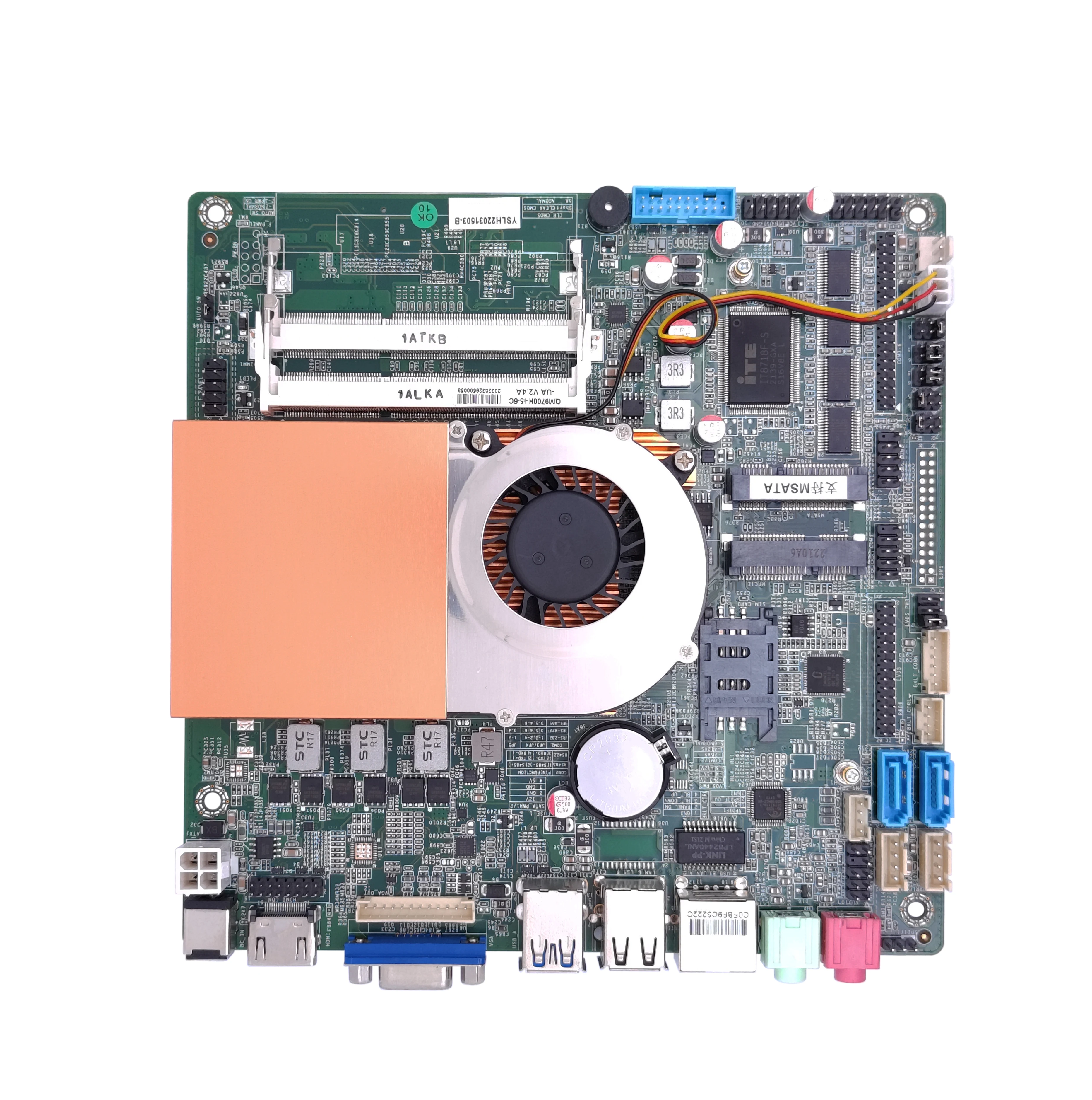 Factory X86 Mini-ITX Motherboard with  I7- 7500U/7600U DDR3 32GB VGA HD-MI EDP/LVDS for Industry Office Business Kiosk view 6