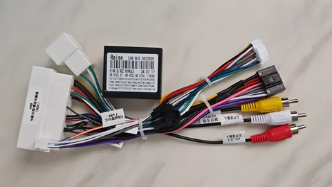 Автомобильный аудио 16PIN DVD-плеер адаптер питания с can-шиной для Hyundai Encino IX35 KIA K3 K5 стерео штекер жгут проводов