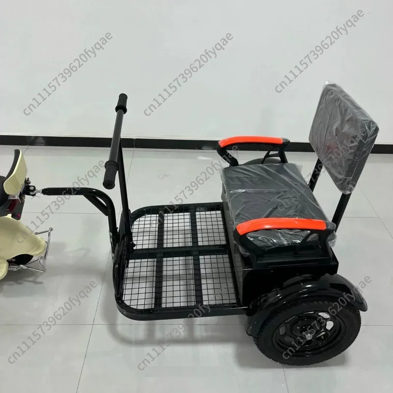 Bicycle Electric Motorcycle Rear Trailer Outdoor Travel Riding Load for Pet Small Cargo Trailer