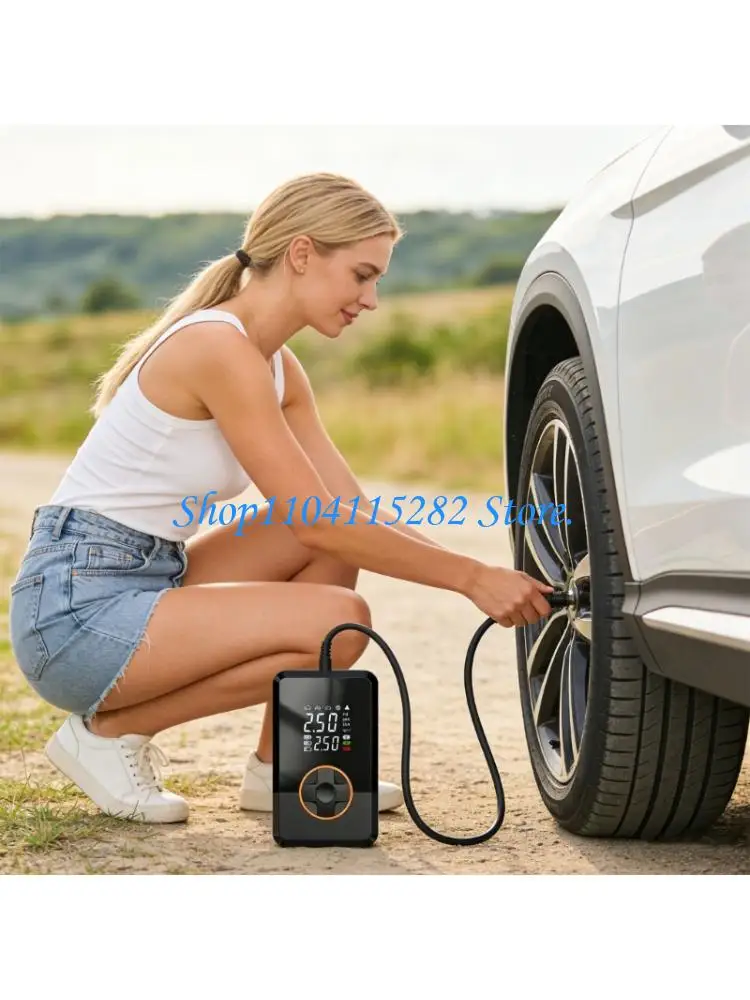  Flexible Auto Stopping Tire Inflator With 4 Measurement preferences And quiet Technology For Quiet Use