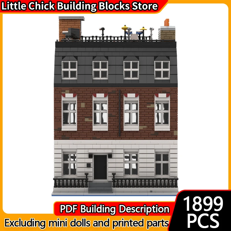 

Модель City Street View MOC, строительные кирпичи, музыкальная студия звукозаписи, модульная технология, детские праздничные подарки, сборные игрушки, костюм