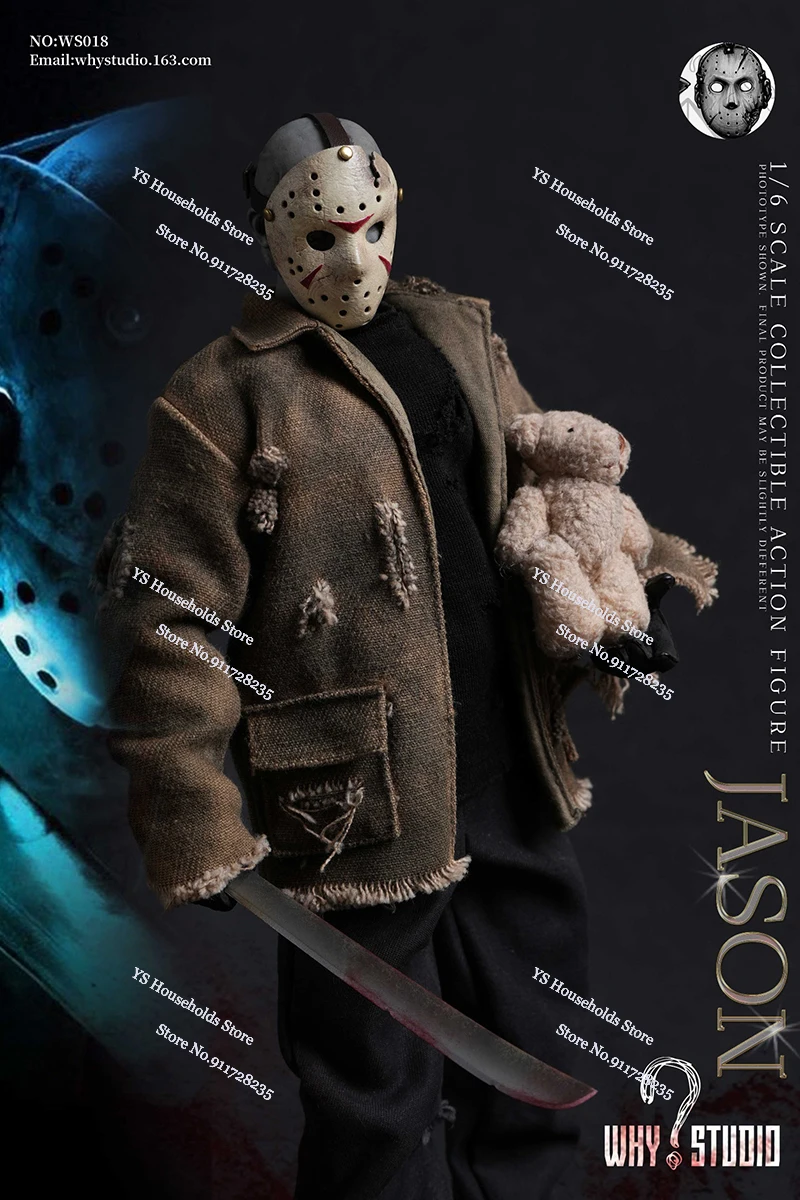 لماذا ستوديو 1/6 مقياس WS018 جيسون ممزق معطف WS019 فريدي الأحمر سترة قناع عمل الشكل 12 "مجموعة كاملة رجل الجندي نموذج هدية #3