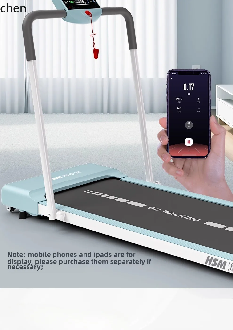 Tapis roulant LXC per uso domestico, piccolo tapis roulant elettrico pieghevole per uso domestico