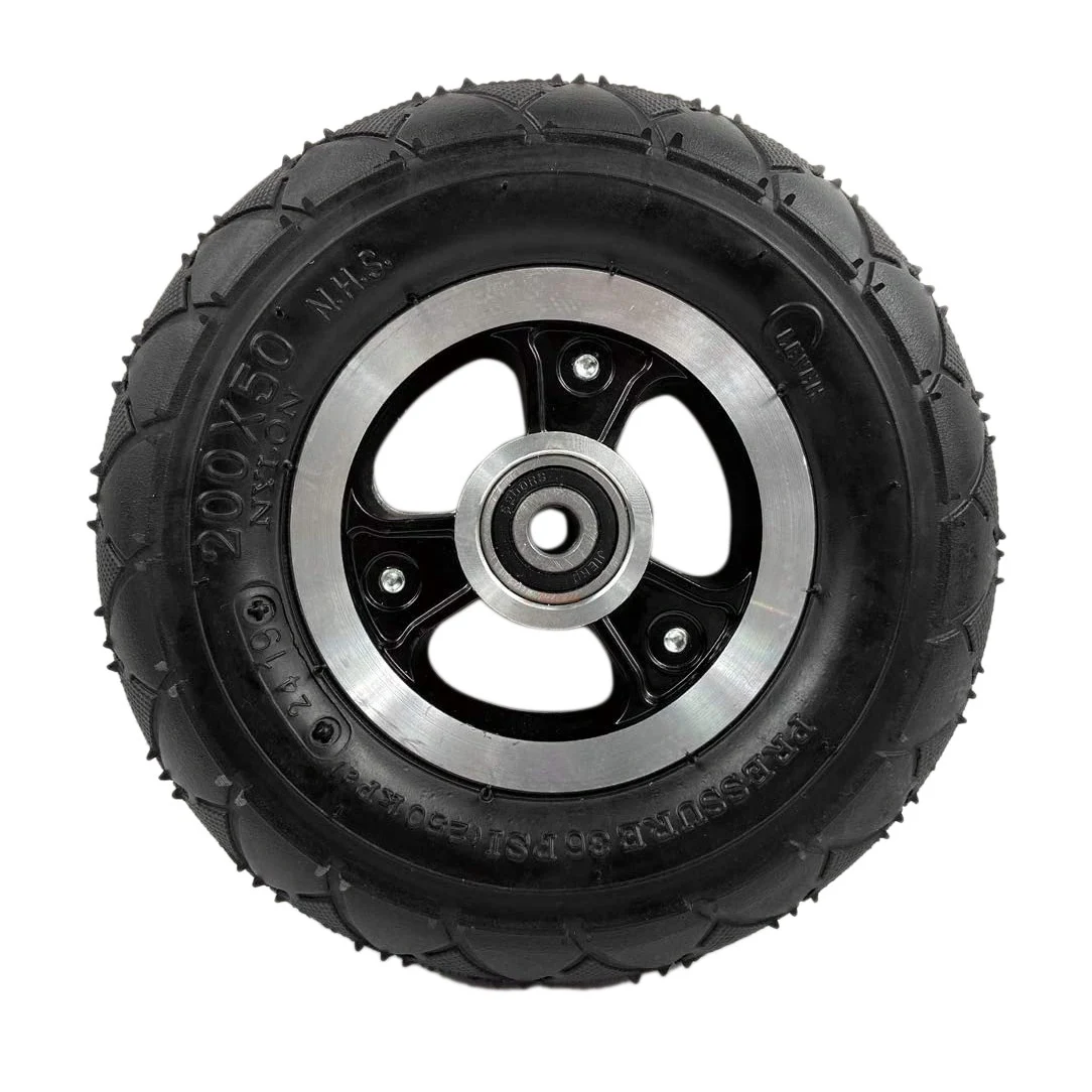 

200X50 Electric Scooter Solid Wheel 8 Inch Scooter Wheel with Solid Tire Alloy Hub Trolley Caster No Need