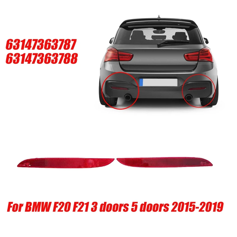 

1 пара, отражатель заднего бампера для BMW F20, F21, 3 двери, 5 дверей, 2015-63147363787