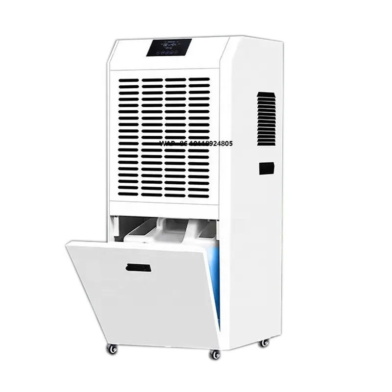 156L Commercial Dehumidifier with Pump and Drain Hose Industrial Dehumidifier for Basements and Large Spaces up to 260m2