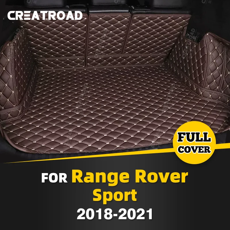 

Auto Full Coverage Trunk Mat For Landrover Range Rover Sport PHEV 2018-2021 19 Car Boot Cover Pad Interior Protector Accessories