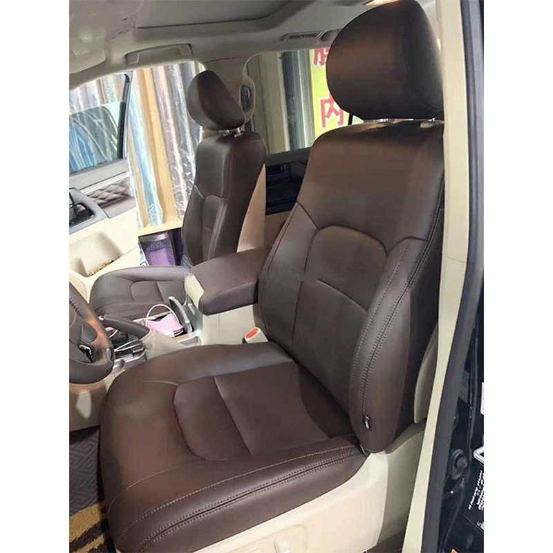 

Custom Made for Car Seat Cover 3 Rows with 6-8 Seats Luxury High Quality Nappa Leather for PRADO Land Cruiser Prado