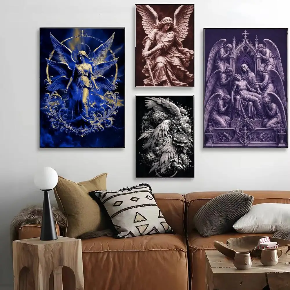Gothic Angel Classic Baroque Aesthetic Poster HD Art Decorative Wall Art Waterproof Home Décor Gift