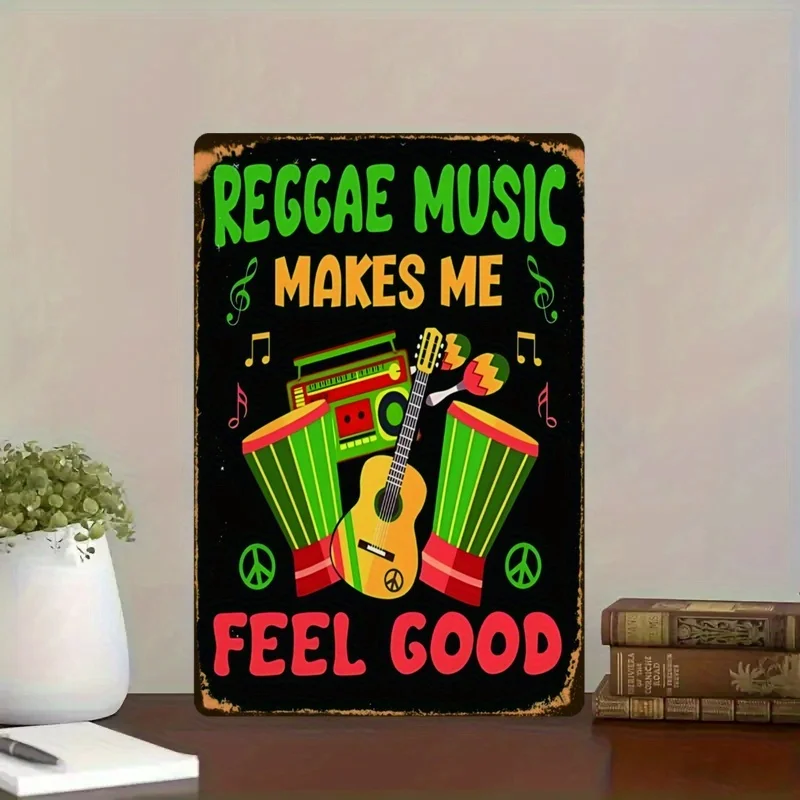 [Reggae Metal Sign] Waterproof Iron Reggae Metal Wall Sign - 
