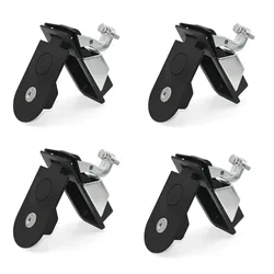 1/2/3/4PCS Compression Black Flush Mount Push Locks Latch Tool Box Camper Trailer Aluminium Locking Industrial Cabinet Plane