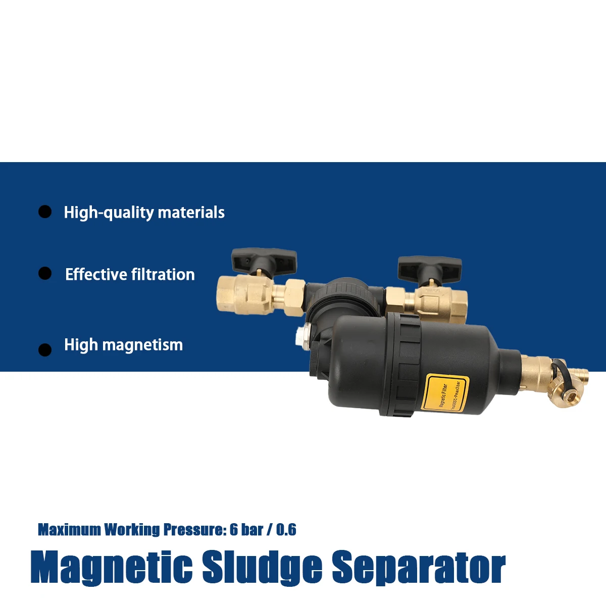 Magnetic Water Heater Filter DN20 Pre-filter Boiler Magnetic Filter For Underfloor Heating Systems