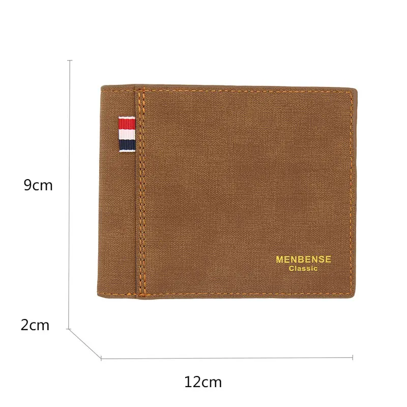 New Slim Vintage Men Wallets High Quality Card Holder Male Purses Photo Holder PU Leather Small Mens Clutch Wallet