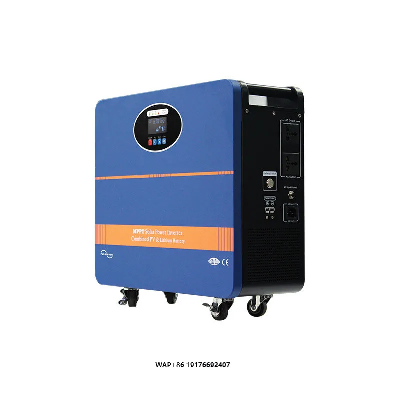 Portable Off-Grid Integrated Solar Power Generator All-in-One Lithium Ion Energy Storage System with Solar Battery
