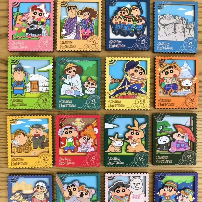 

Crayon Shin-chan Refrigerator Magnet Cute Dopamine Pizza Modeling Refrigerator Ornament Personality Creativity Diy Decal