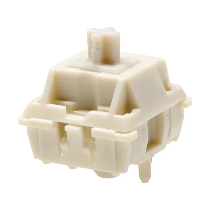 Mmd creme interruptor v4 5pin 45g teclado mecânico de jogos personalizado interruptores lineares mola dupla pom leite branco acessórios de teclado