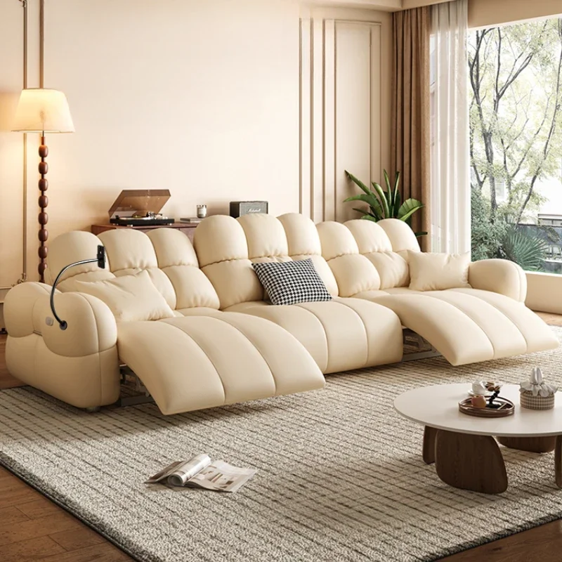 Electric Designer Luxury Sofa Fancy Living Room Reclining Lounge Sofa Italian Loveseat Woonkamer Banken Living Room Furniture