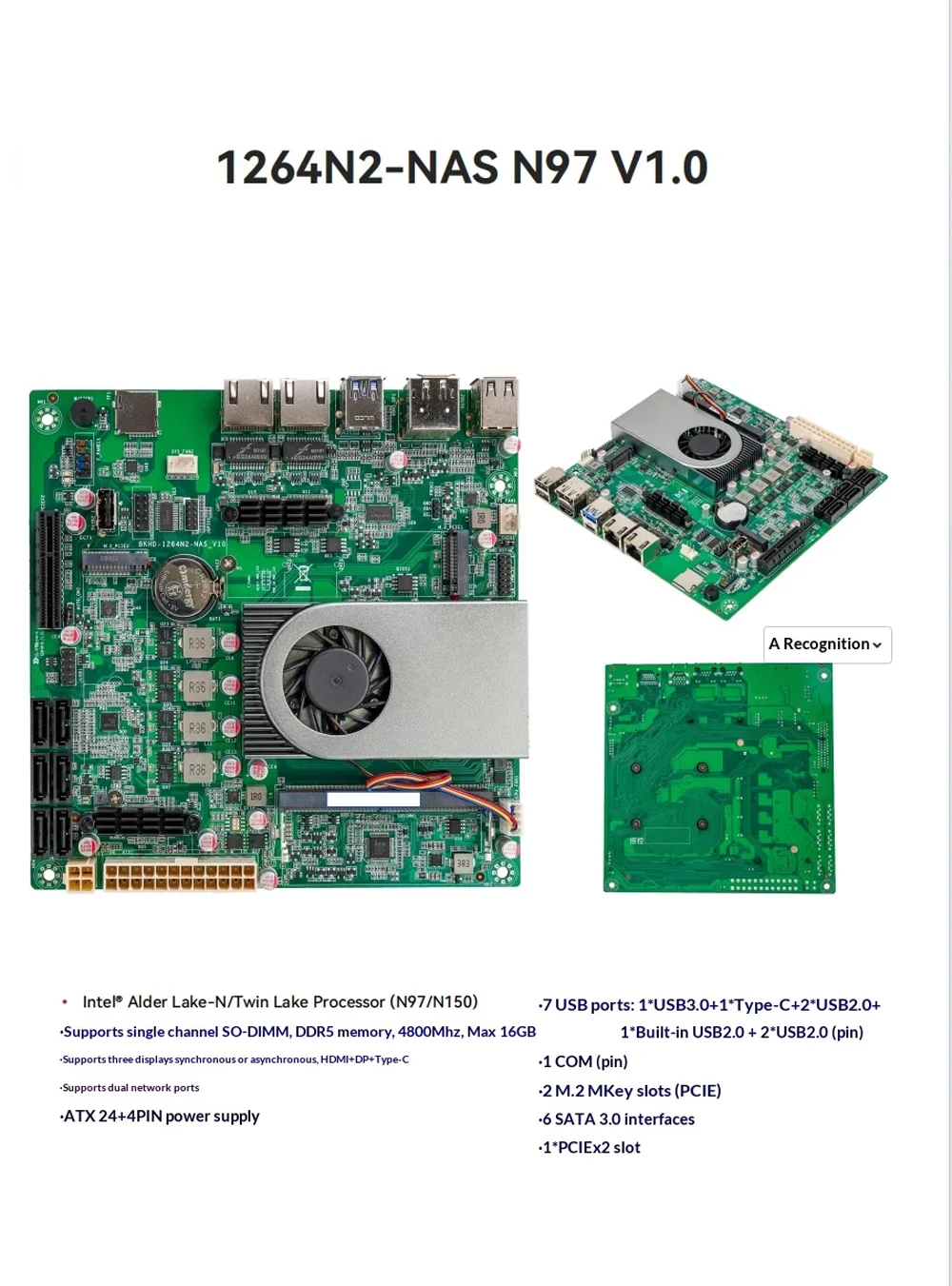 

C246 Mini NAS ITX Motherboard support Intel 8th and 9th generation CPUs dual-channel memory, SATA, M.2 (NVME) 2.5G LAN DP HD