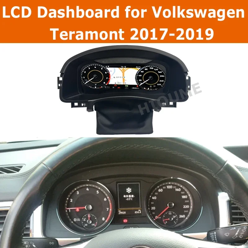 

Digital Dashboard Panel Virtual Instrument Cluster CockPit LCD Speedometer for VW Teramont 2017-2019