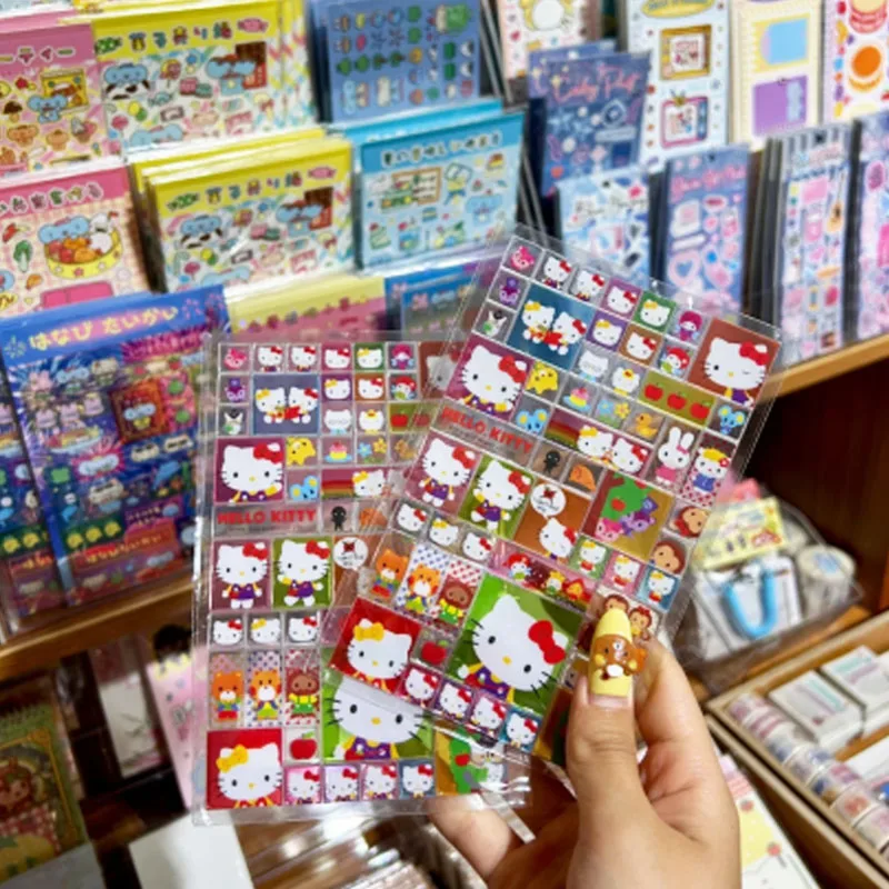 Hello Kitty 1 pièces autocollant Kawaii bricolage dessin animé autocollant vente chaude à la main mignon fille coque de téléphone tasse d'eau décoration autocollant cadeau