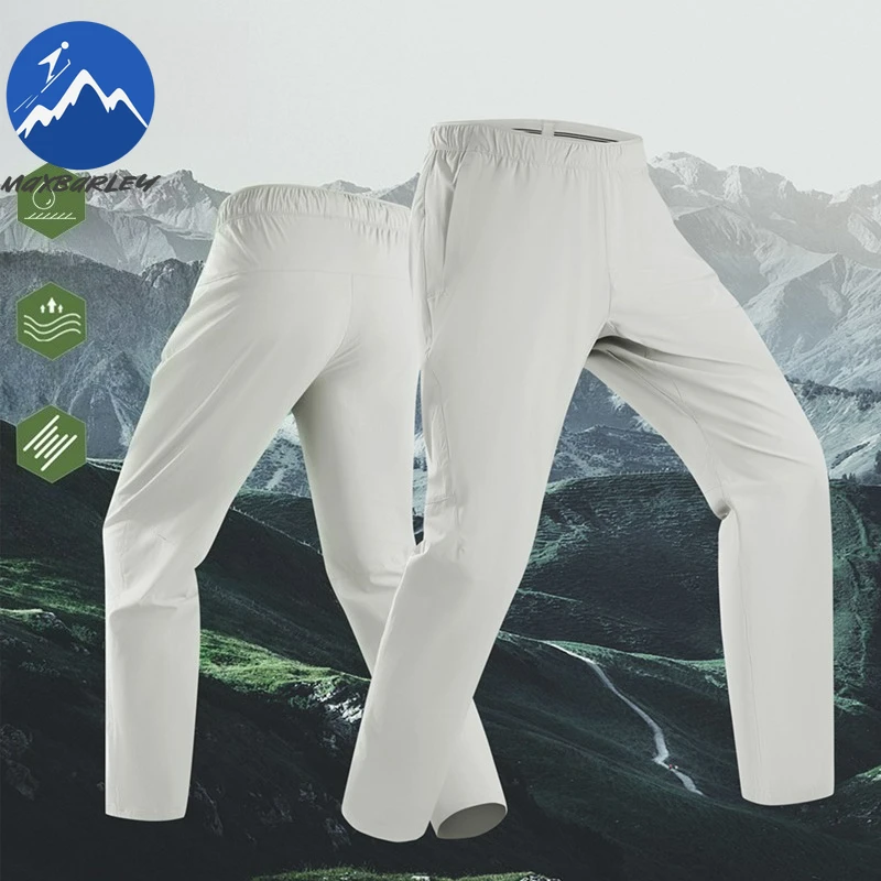 Maxbarley Men Football Pants Summer Training Straight Sports Trousers Travel Fishing Breathable Casual Quick-drying Jogger Pants