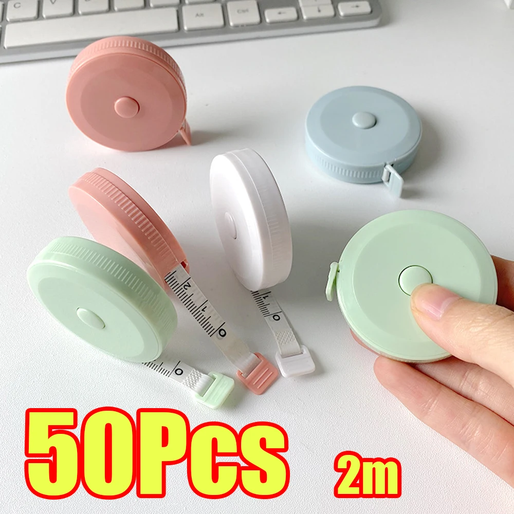 Ruban à mesurer souple métrique impérial, 1 à 50 pièces, pour tissu artisanal, couture, tailleur, perte de poids, ruban à mesurer pour le corps