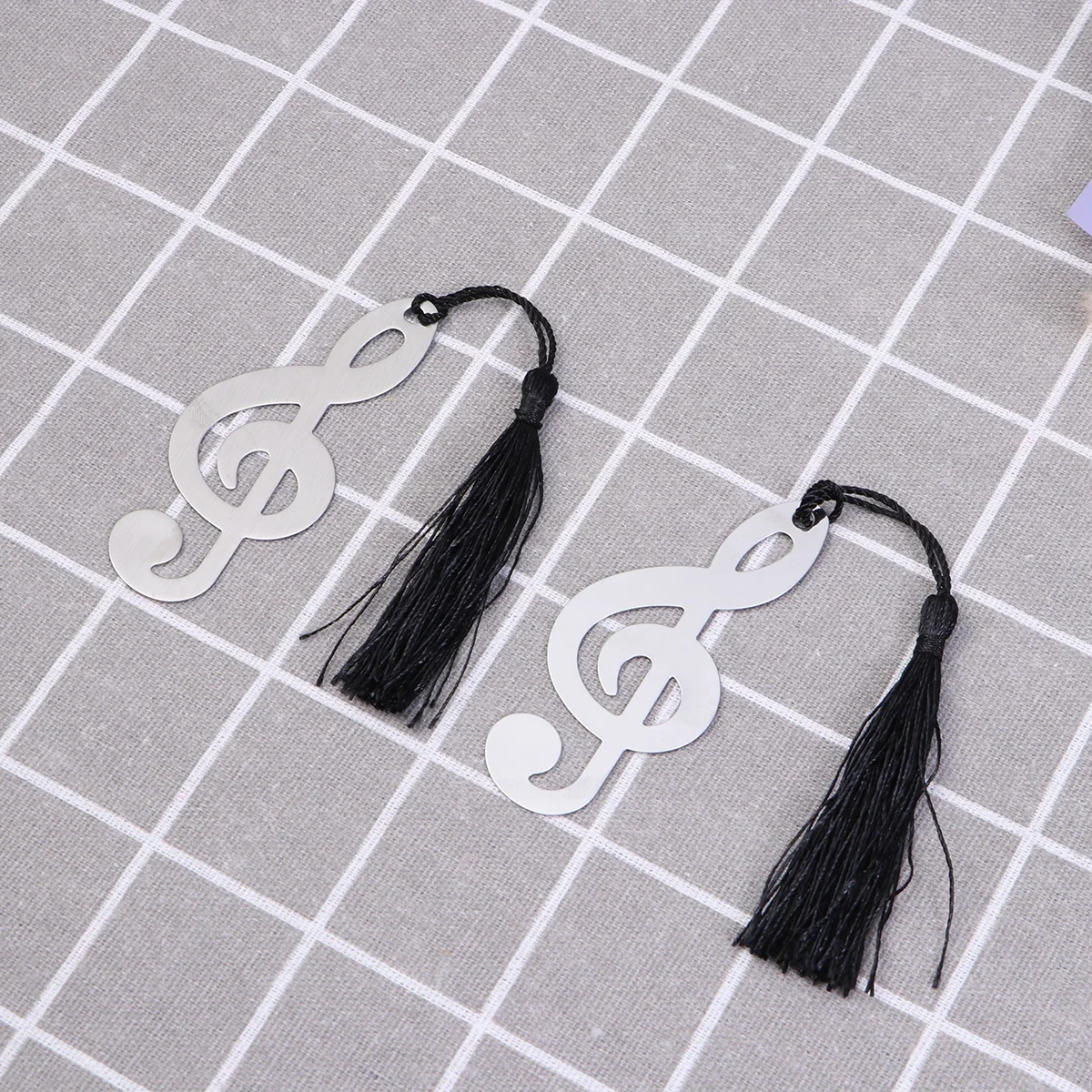 

10 Pcs Metal Bookmarks Musical Note Stainless Page Markers Graduation Gifts Students Reading Writers Practical Student