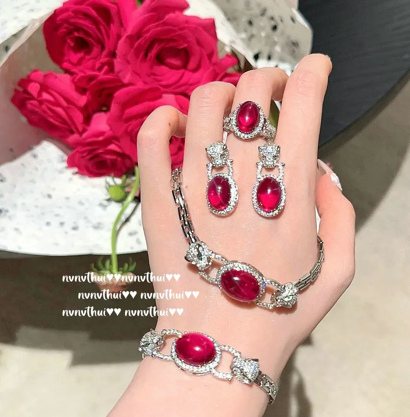 Ruby Cabochon Jewelry That Actually Delivers on Beauty and Craftsmanship My Honest Experience with the Vintage Leopard Set