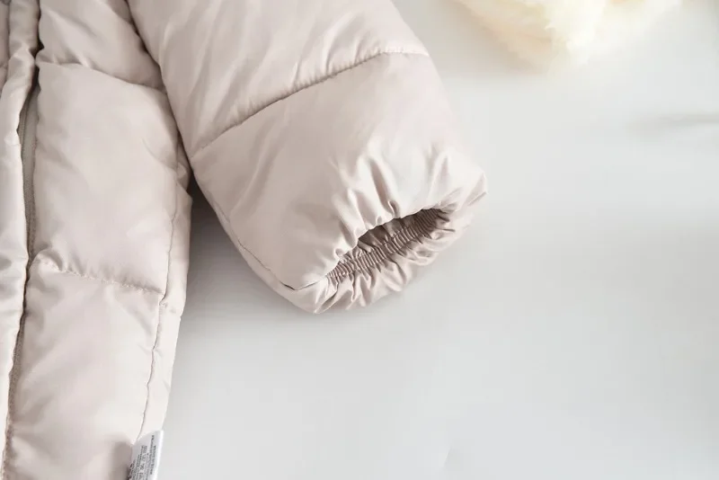4-teiliges Set BELLBELL Winter-Strampler für Neugeborene Mädchen + Schal + Handschuhe + Schuhe, Outfit mit Kapuze, Plus Samt, warm, für Säuglinge, Babys, Mädchen, Jumpsuits – Detail 26