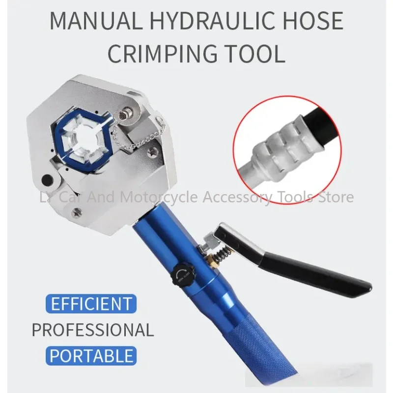 Manual Hydraulic Hose Crimping Tool Auto A/C Hose Hydra-Crimper Repair Air Condition Hose Crimper