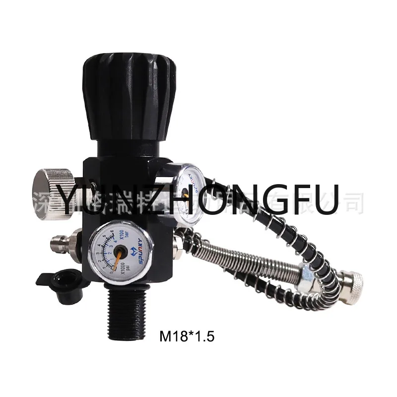 

The new M18*1.5,5/8-18UNF dual-meter dual-range gas cylinder valve with high-pressure pipe 400Bar/6000psi.