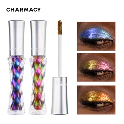 CHARMACY Multichrome Liquid Eyeshadow Long Lasting Matte Metal Diamond Shiny Eyeliner Pen Shimmer and Shine Makeup Pigment