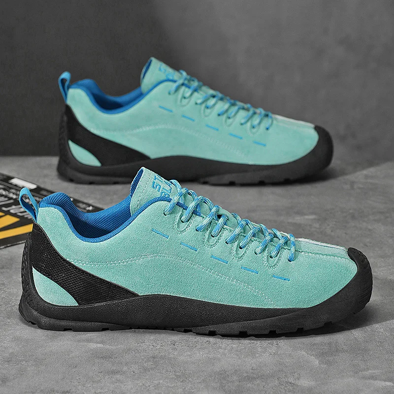 2025 جودة عالية رجالي حذاء للسير مسافات طويلة في الهواء الطلق منخفضة الكاحل الصيد الرحلات أحذية رياضية حجم كبير جلد الغزال الرجال السياحة أحذية السفر #2