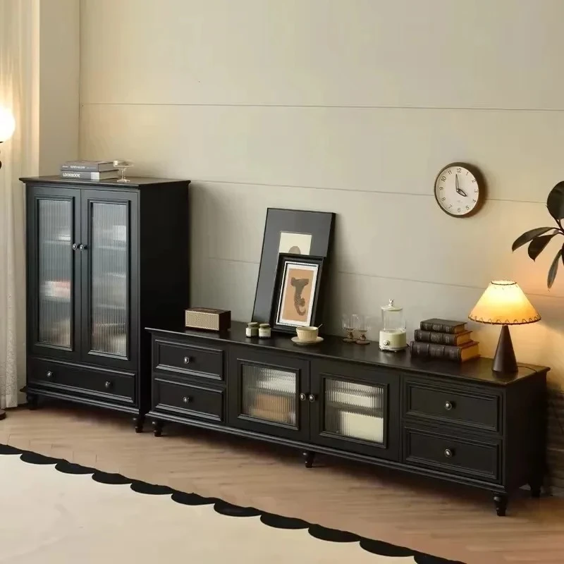 

Solid Wood Normal Tv Stand Alone Drawers Extended Minimalist White Tv Stands Modern Designer Mesa Para Televisor Furniture Home